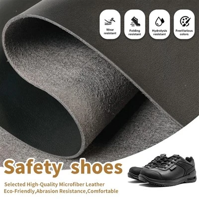 Cuero sintético resistente a la abrasión para botas de trabajo de seguridad