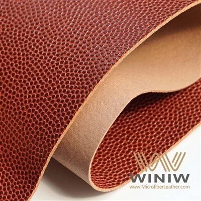 Cuero sintético de microfibra con textura guijarrada para exteriores de baloncesto